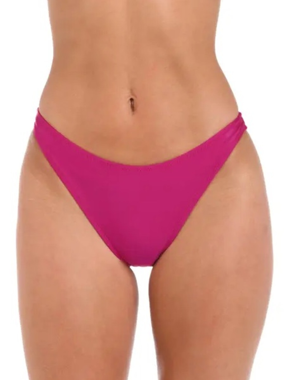 J. Crew Radiant Fuchsia Pink Hipster High Cut Moderate Coverage Bikini Bottoms